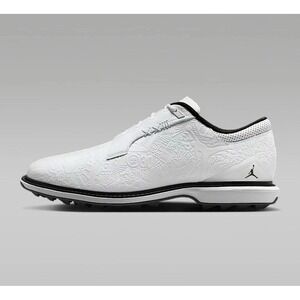 NEW Nike Air Jordan ADG 5 Mens Size 9 Low White Black Golf FQ7874-102 RARE